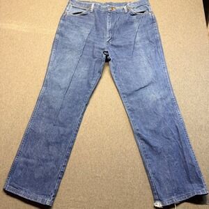 Wrangler 936PWD Cowboy Cut Slim Fit Blue Denim Jeans Mens 38x30